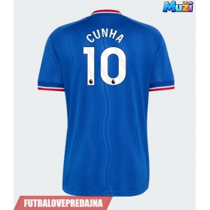 Lacne Muži Futbalové dres Manchester United Matheus Cunha #10 2026-27 Krátky Rukáv - Preč